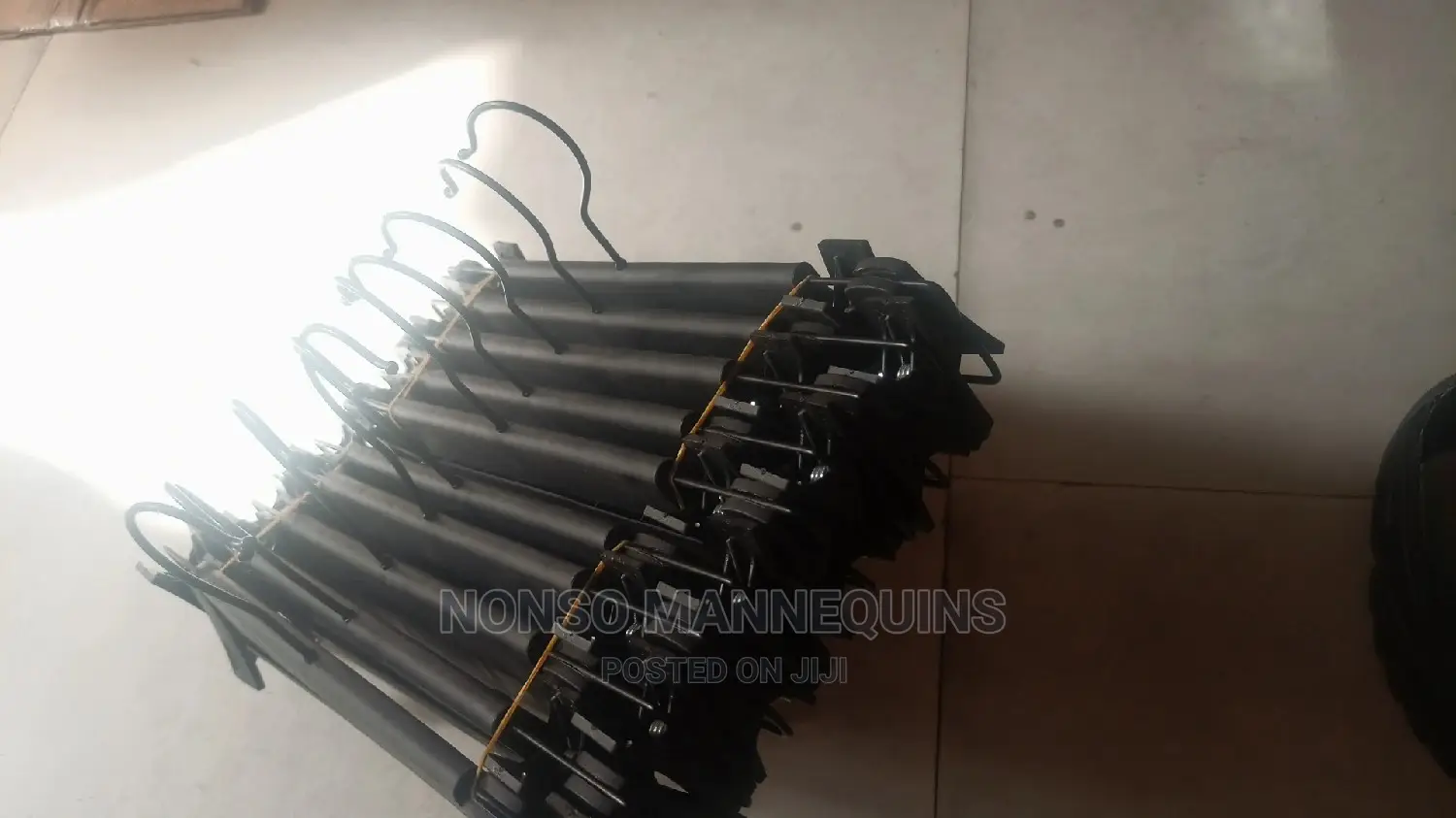 Black Plastic Clip Hangers