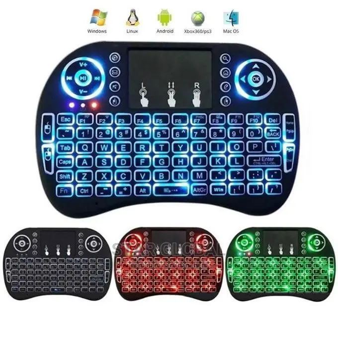 I8 Keyboard Backlit Air Mouse 2.4ghz Wireless Touchpad