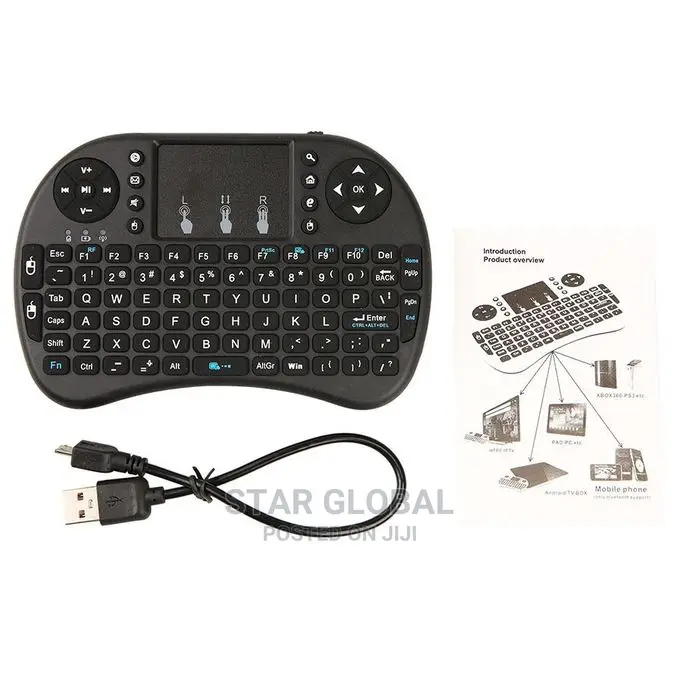 I8 Keyboard Backlit Air Mouse 2.4ghz Wireless Touchpad