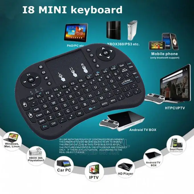I8 Keyboard Backlit Air Mouse 2.4ghz Wireless Touchpad