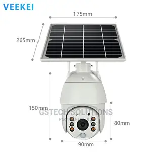Solar Powered 4g Sim PTZ CCTV Camera Wireless Connection