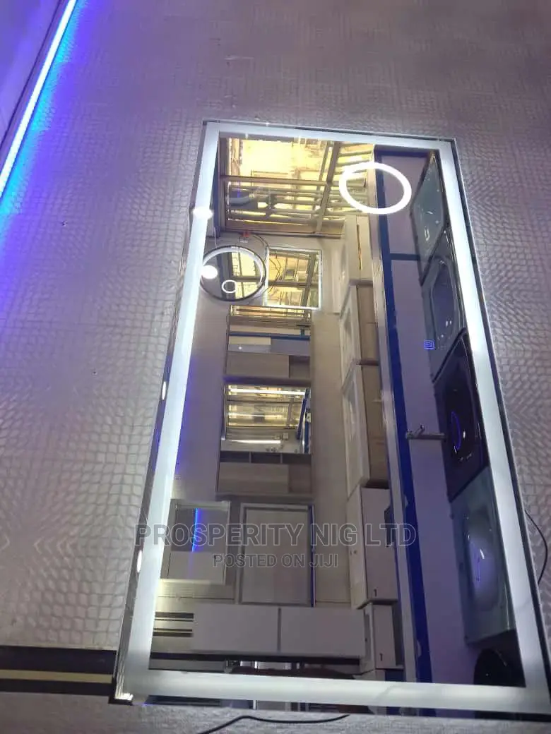 Long LED Mirror With Stainless Frame