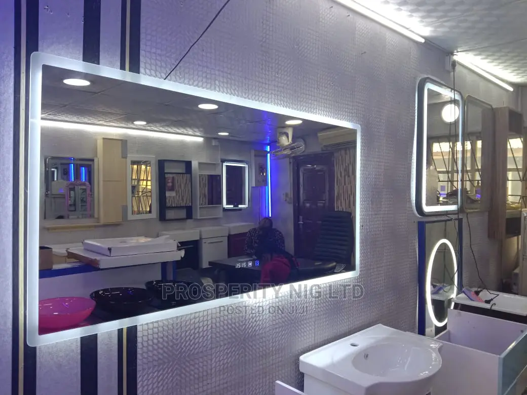Long LED Mirror With Light