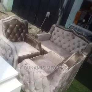 Royal High Back Rest Velvet Sofa Chair