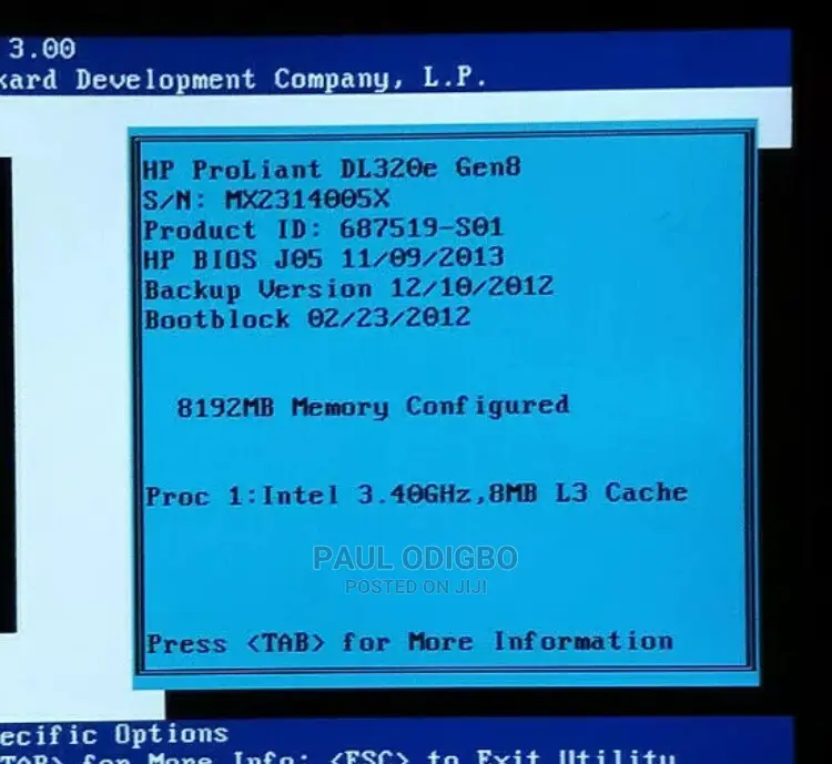 Server HP ProLiant DL 32GB Intel Xeon HDD 2T