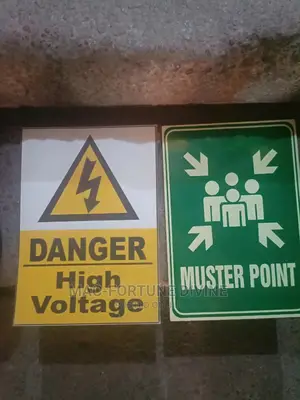 Danger High Voltage And Muster Point(Price Per Each)