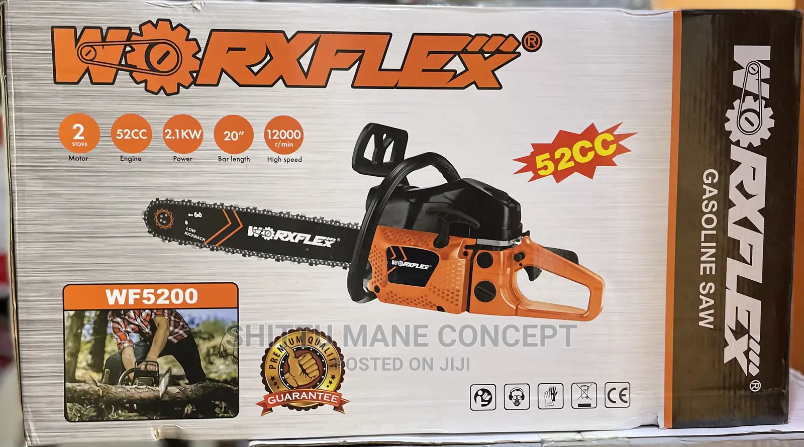 Gasoline Chain Saw 52cc