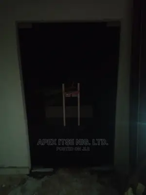 Grey Glass Swing Door