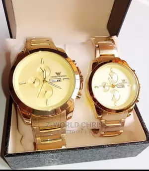 Emporio Armani Gold Couples Wristwatch