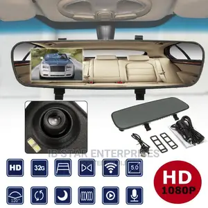 GPS Car Rearview Camera Full HD Recording Mirror Dashcam
