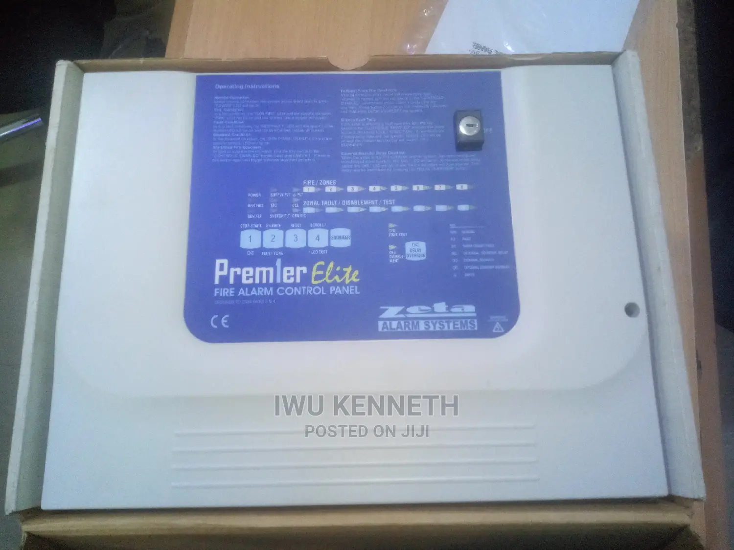 8 Zone Zeta UK Fire Alarm Control Panel