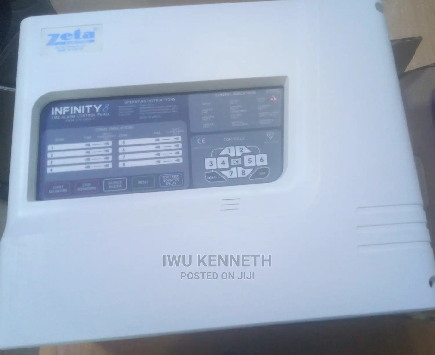 4 Zone Zeta UK Fire Alarm Panel