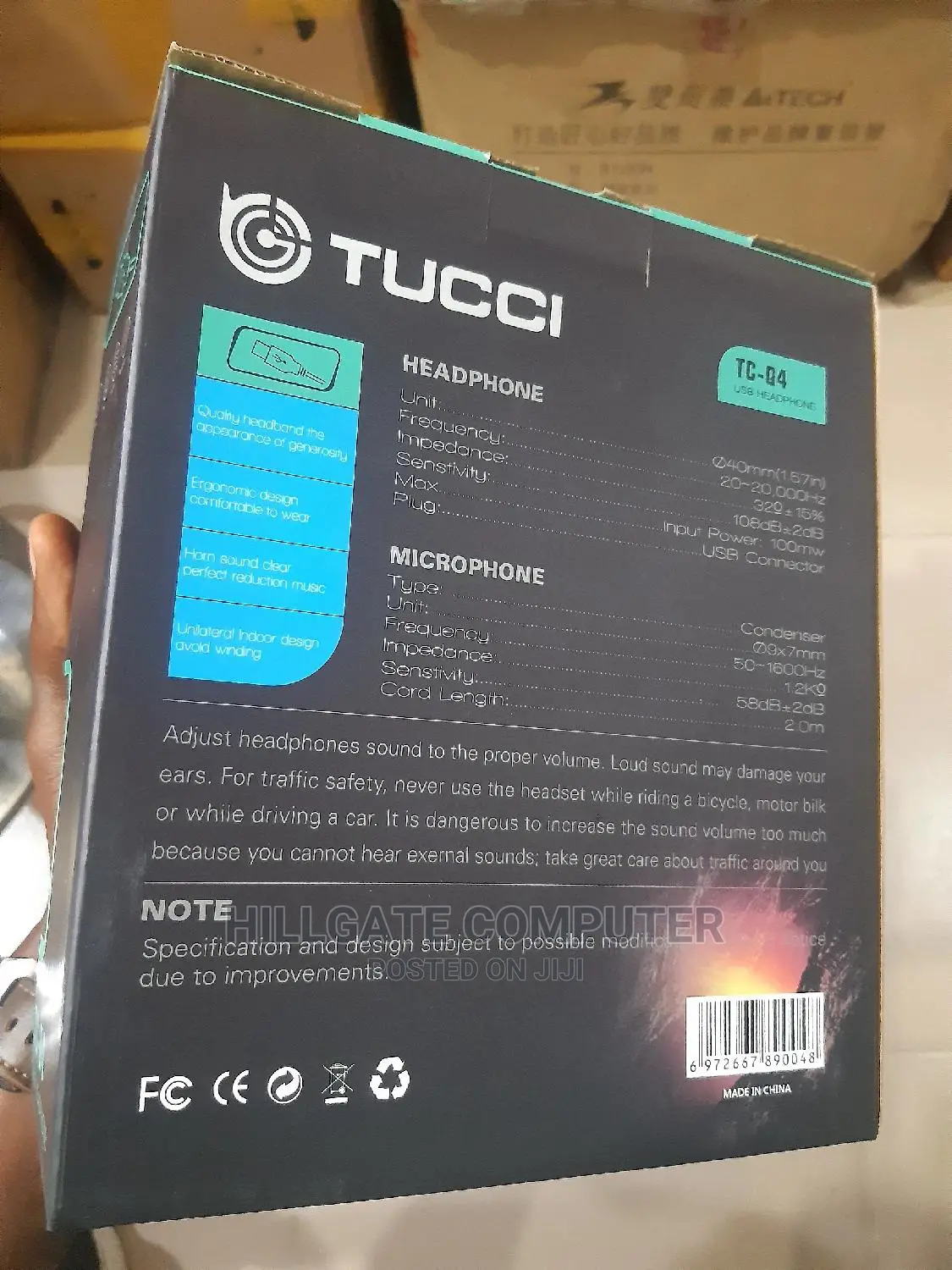 Tucci Super Bass USB Headset Game
