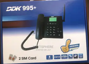 GSM Table Phone - DDK 995 Cordless Desk Phone 2 Sim Card