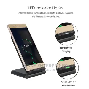 10W Qi Wireless LED USB Fast Charging Holder Stand