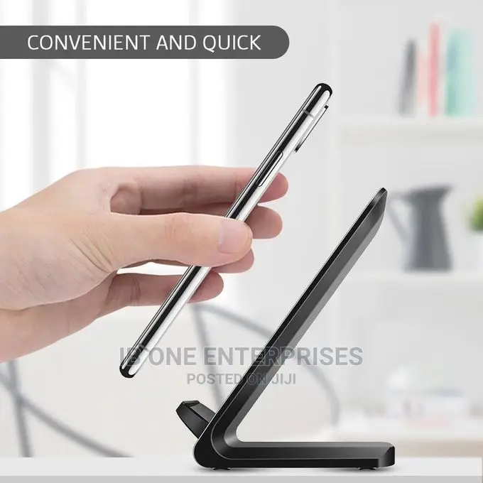 10W Qi Wireless LED USB Fast Charging Holder Stand