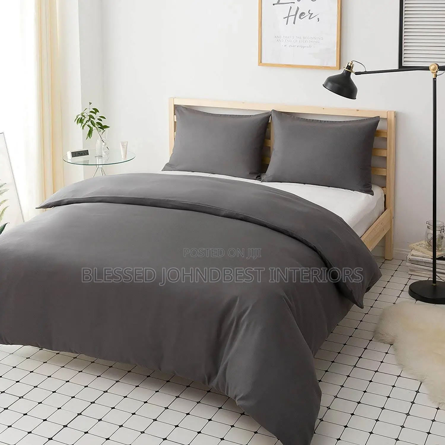 Plain Bedsheets and Duvet