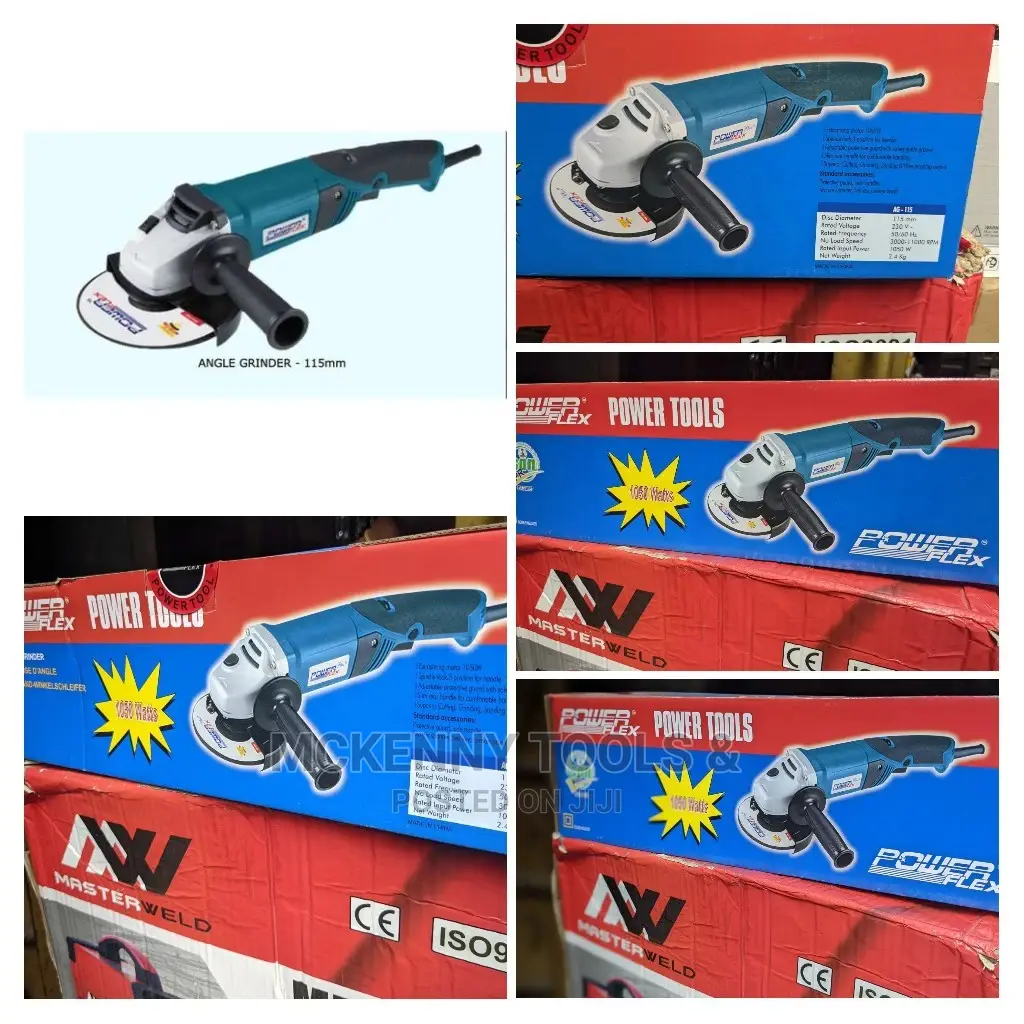 Power Flex 115mm Angle Grinder