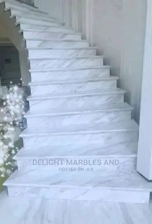 Carrara White Slab For Staircase