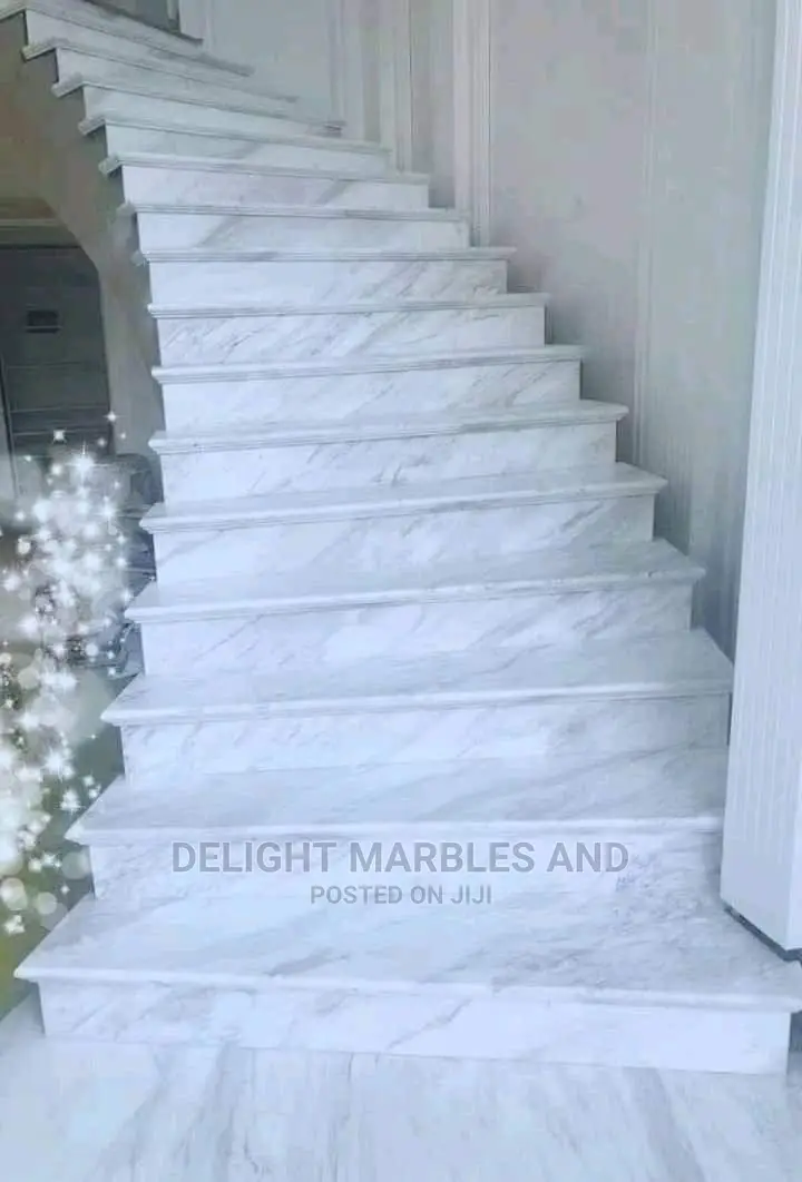 Carrara White Slab For Staircase