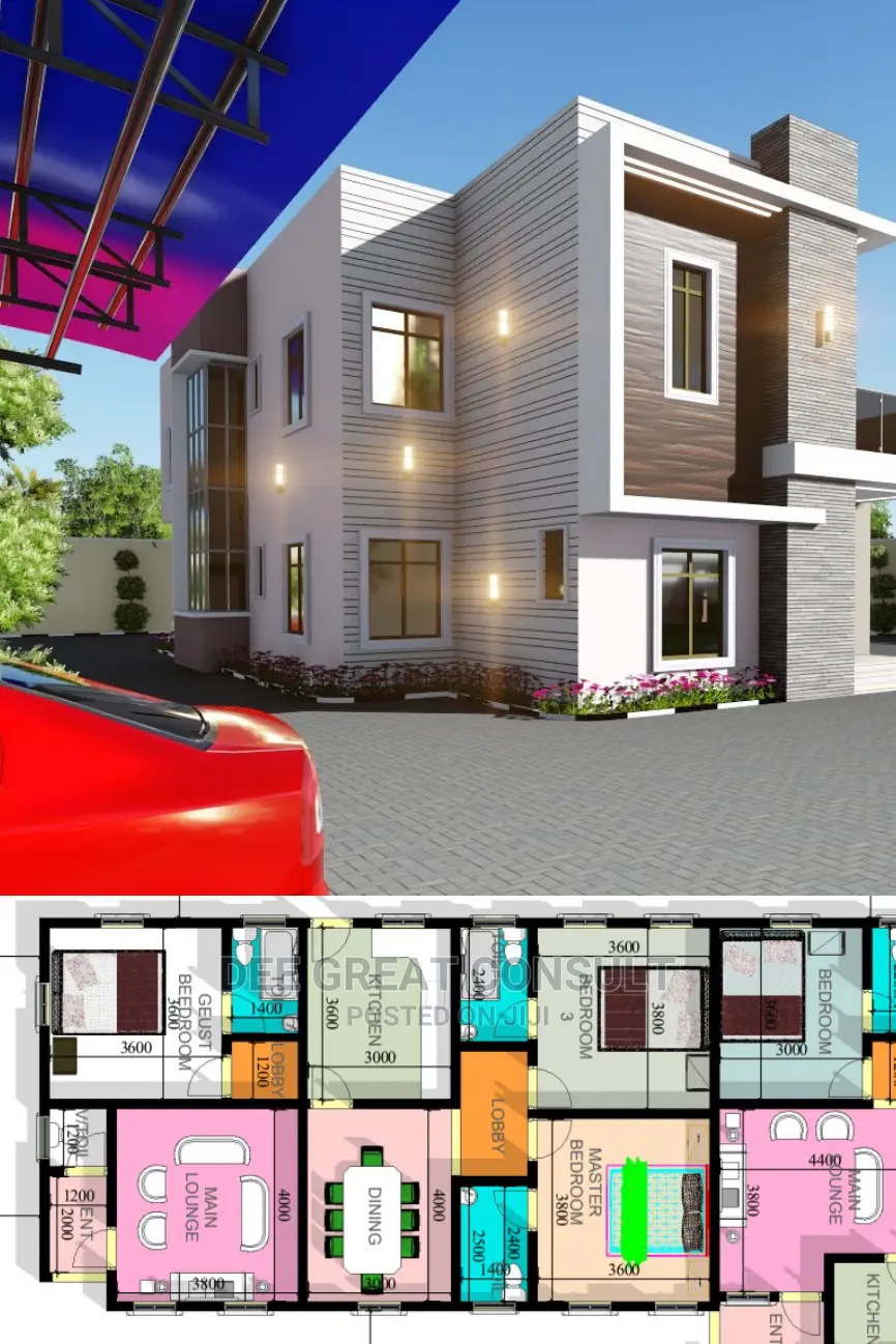 Building Plan, Architectural Plan Working Drawing