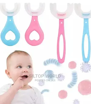 U Shape Silicon Kids Toothbrush