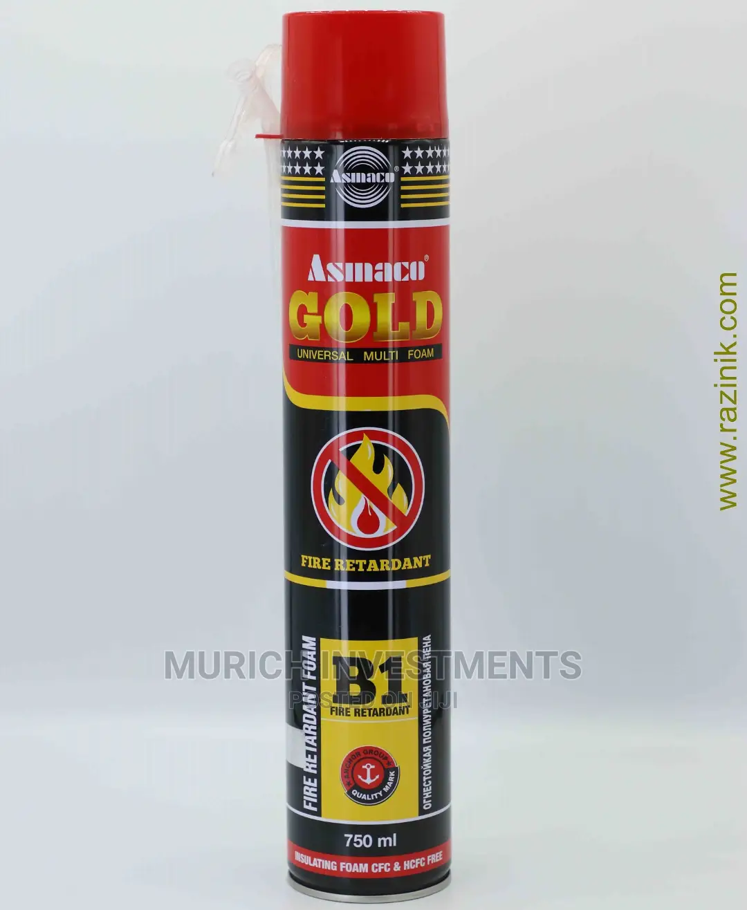 Asmaco B1 Fire Retardant PU Foam 750ml