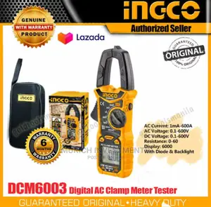 INGCO Digital AC/DC Clamp Meter 6000 Counts