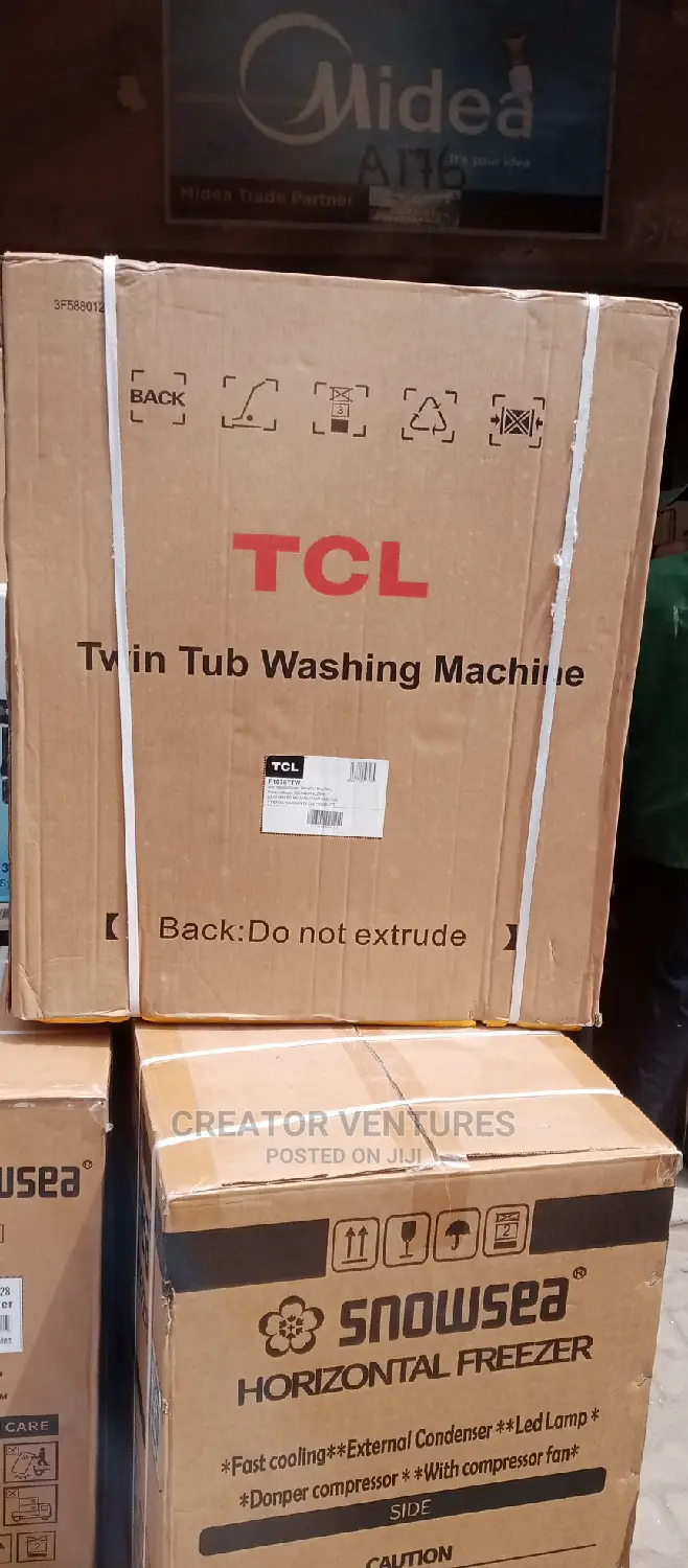 TCL Washing Machine Twin Top Loader, 9kg , Anti-Rust Body,Fully Copper