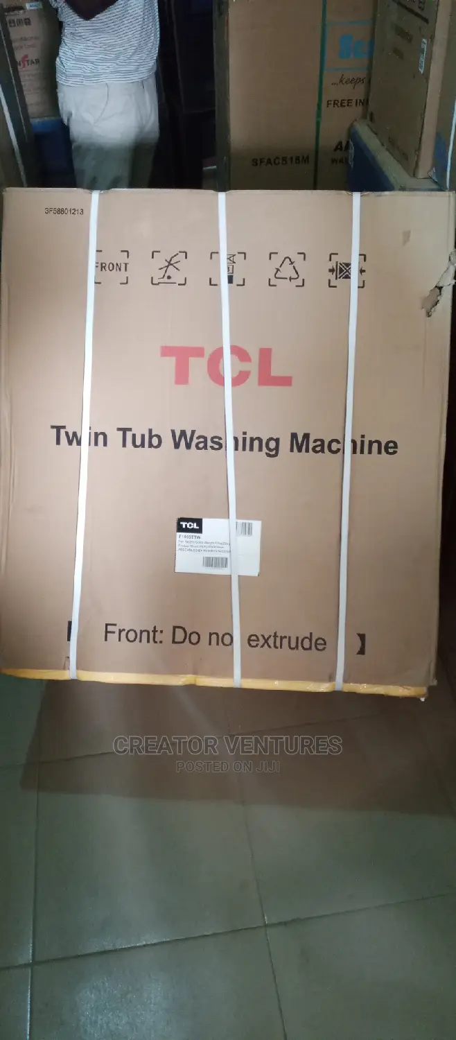 TCL Washing Machine Twin Top Loader, 9kg , Anti-Rust Body,Fully Copper
