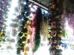 Decorative Flowers and Artificial Grass