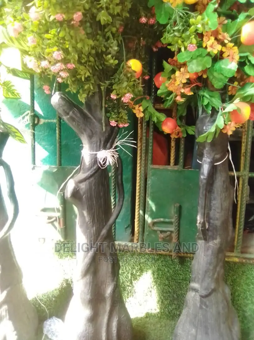 Decorative Flowers and Artificial Grass