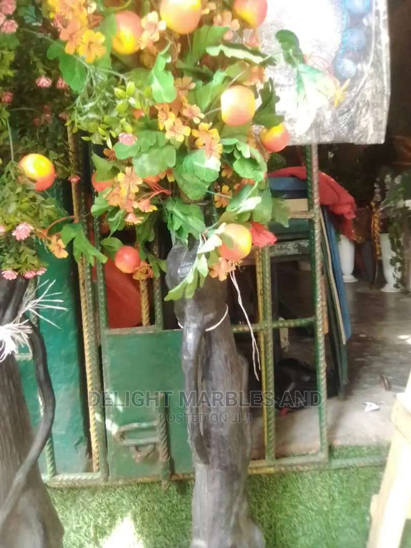 Decorative Flowers and Artificial Grass