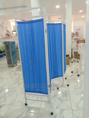 Mobile Hospital Bedside Screen Stand 4 Fold