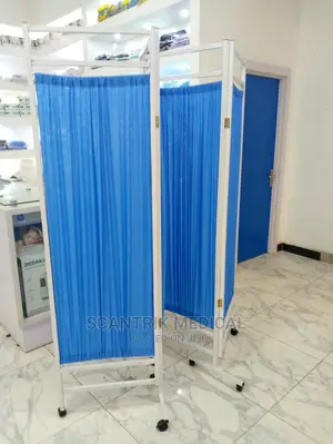 Aluminium Blue Y-Care KW 429 3 Hospital Folding Screen
