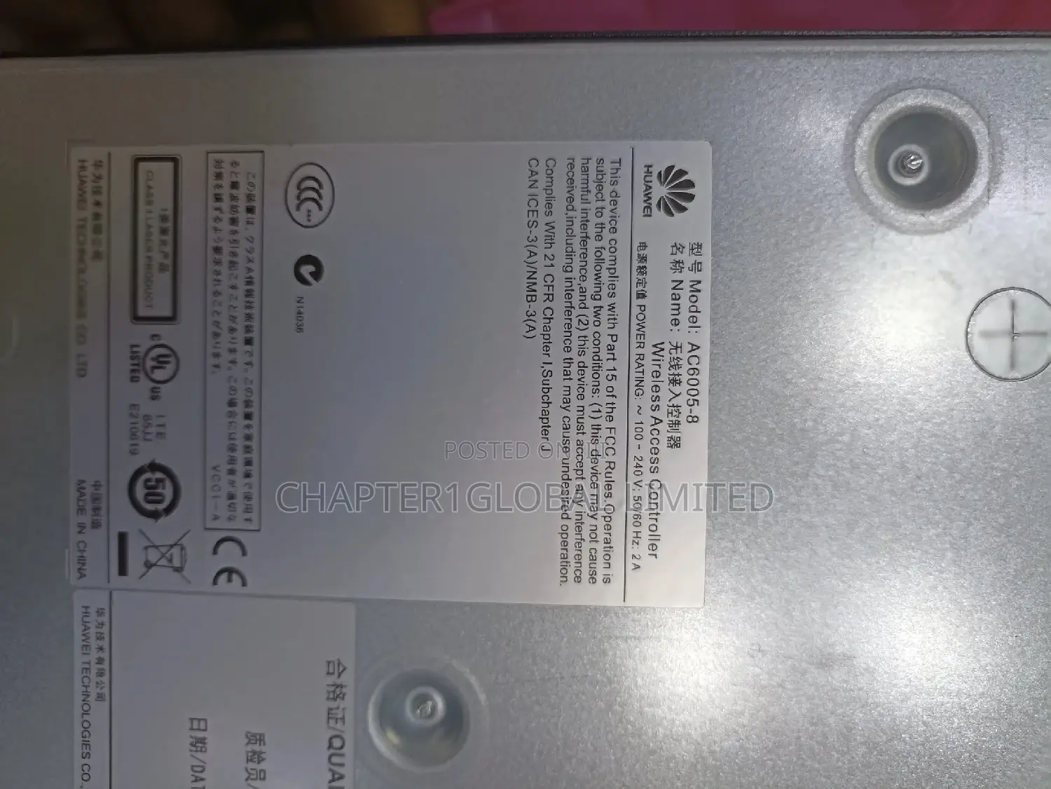 Huawei Ac6005 Series Wireless Access Controller,Model Ac6005-8-8ap.