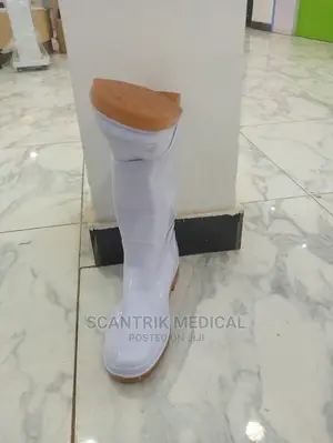 White PVC Gum Boots Men Hospital