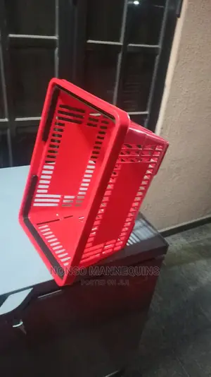 Red Plastic Shopping Baskets
