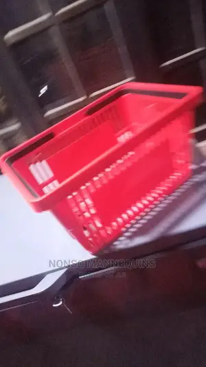 Red Plastic Shopping Baskets