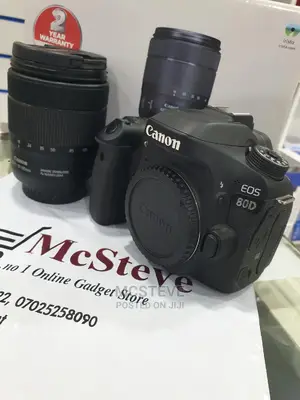 Canon EOS 80D DSLR Professional Camera With 18 - 135mm Lens