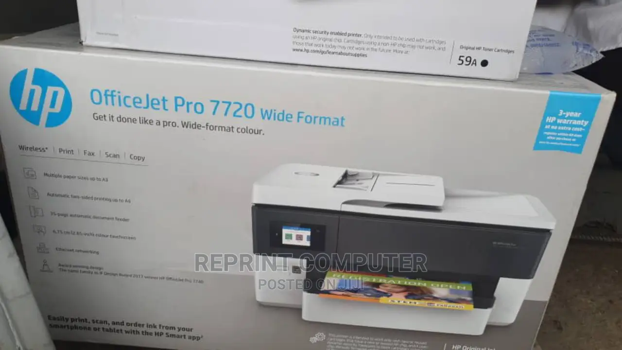 Hp Officejet Pro 7720 Wide Format All-in-One Printer
