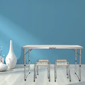 Kid Portable 1.2M Foldable Table Camping Outdoor Four Stools