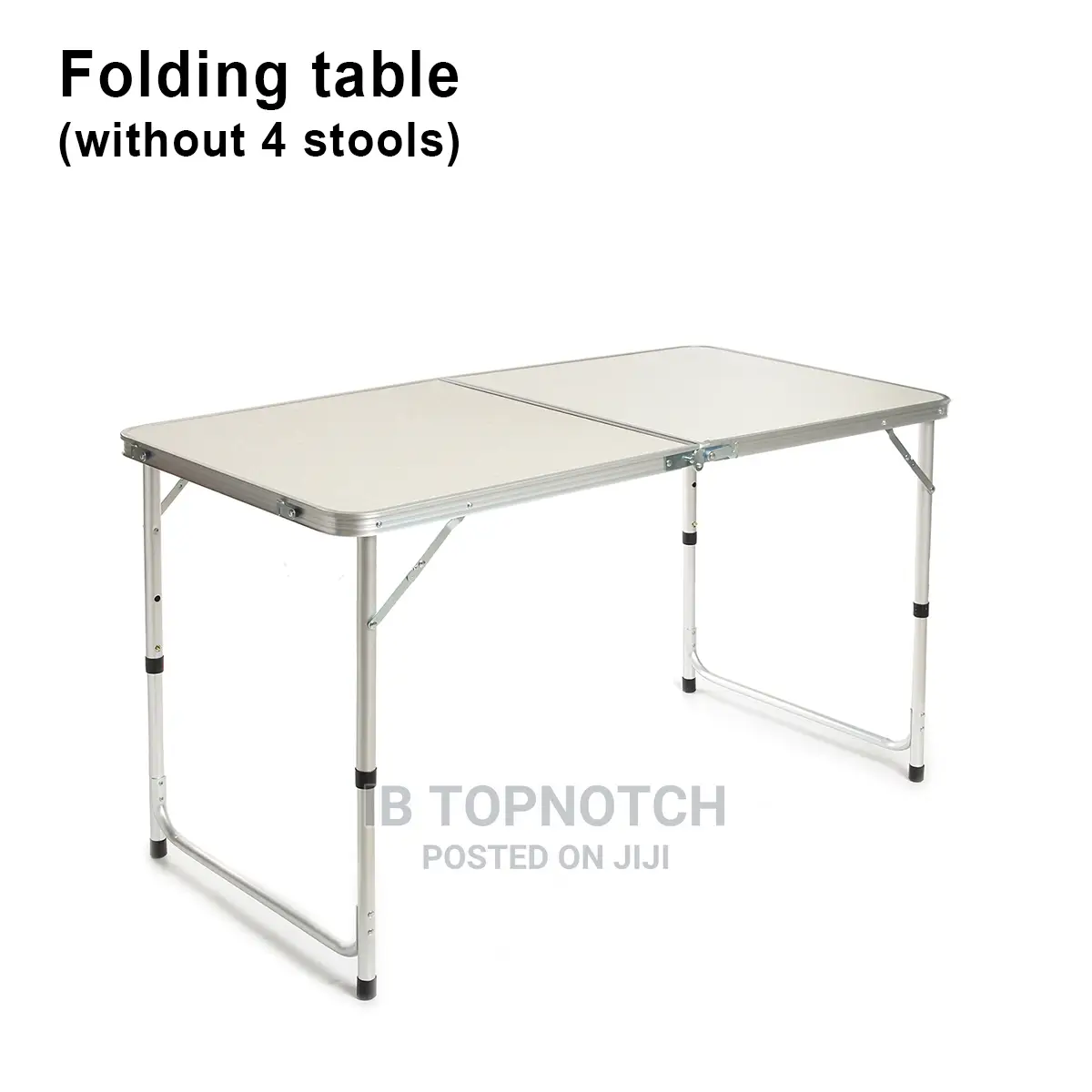 1.2m Portable Aluminum Alloy Folding Table With 4 Chairs