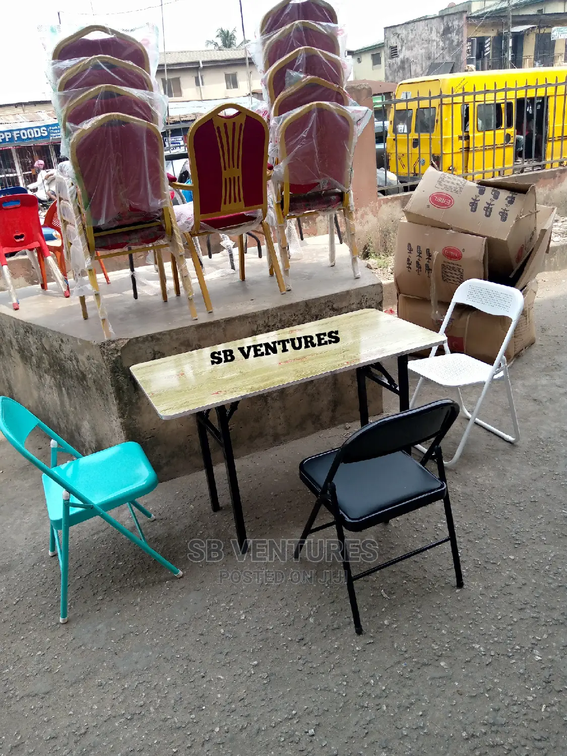 Foldable Table and Chairs
