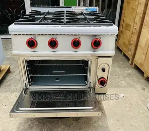 Commercial 4burner Gas Cooker With Oven