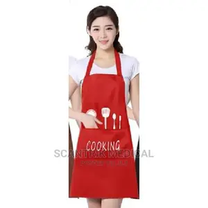 Apron With Front Pocket Kitchen Cooking Craft Baking Black