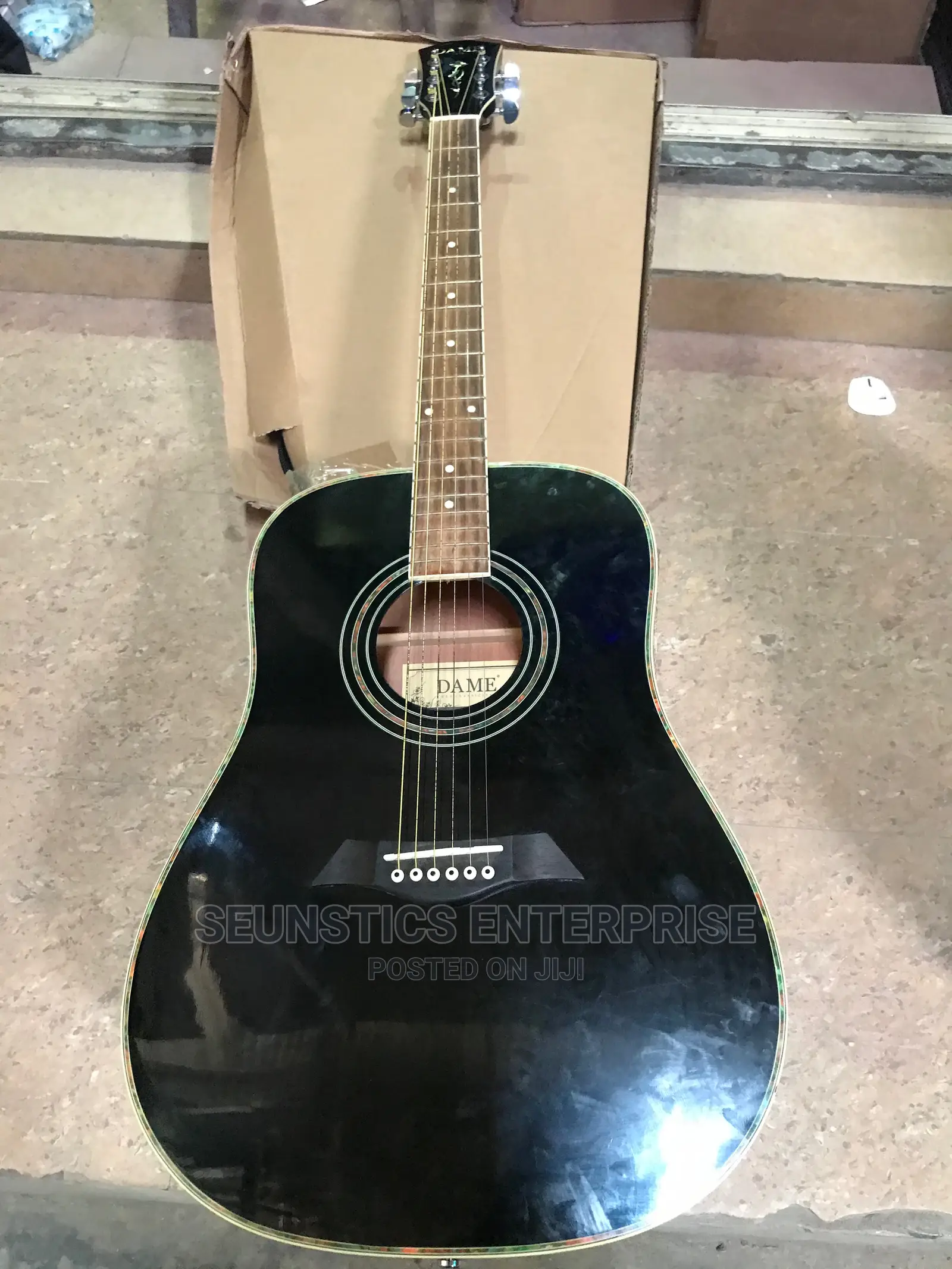 Black Dame Acoustic Guitar