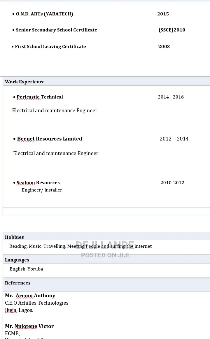 Logistics Transportation CV