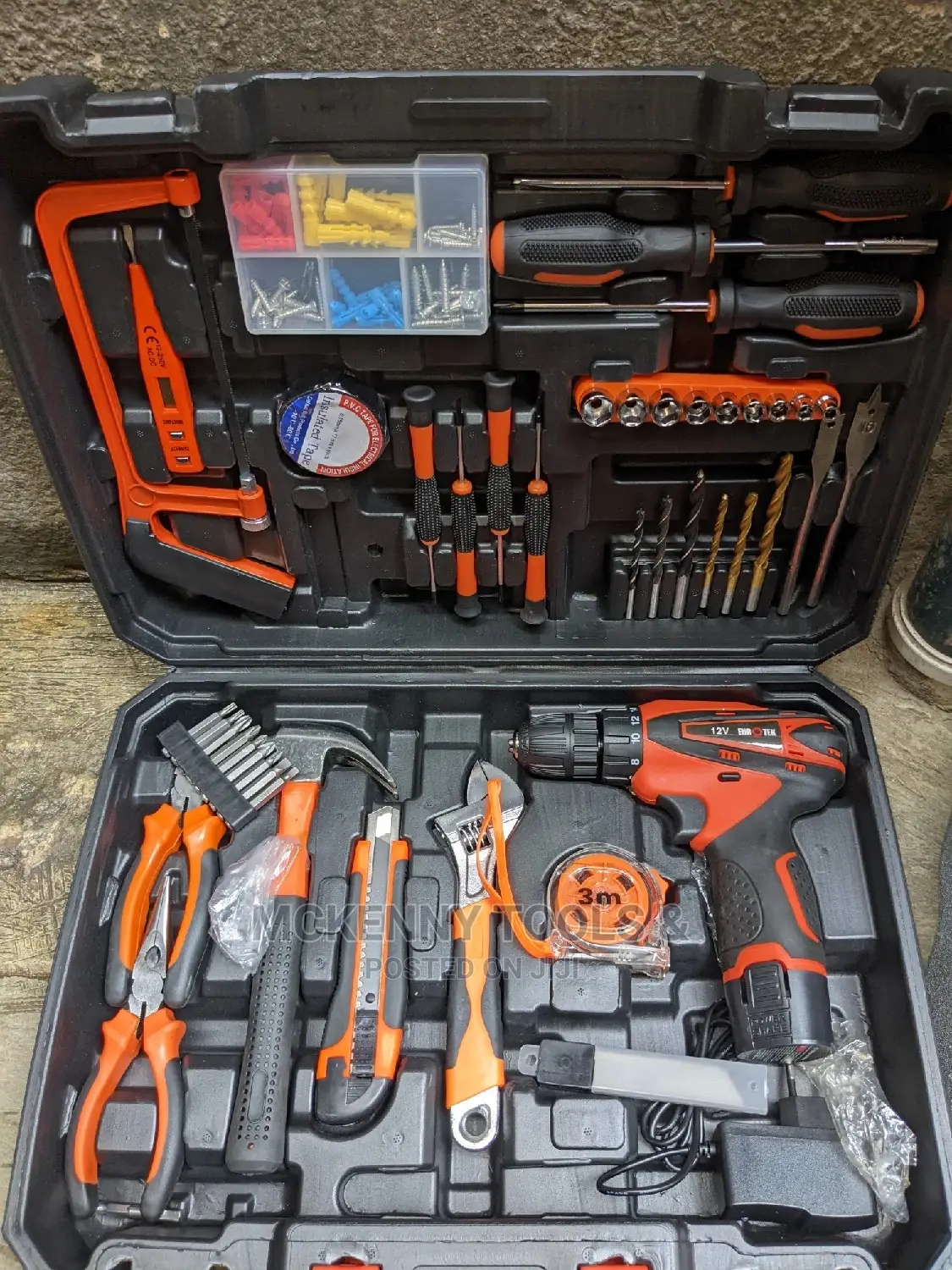 Original Tools Kit With Cordless Drill