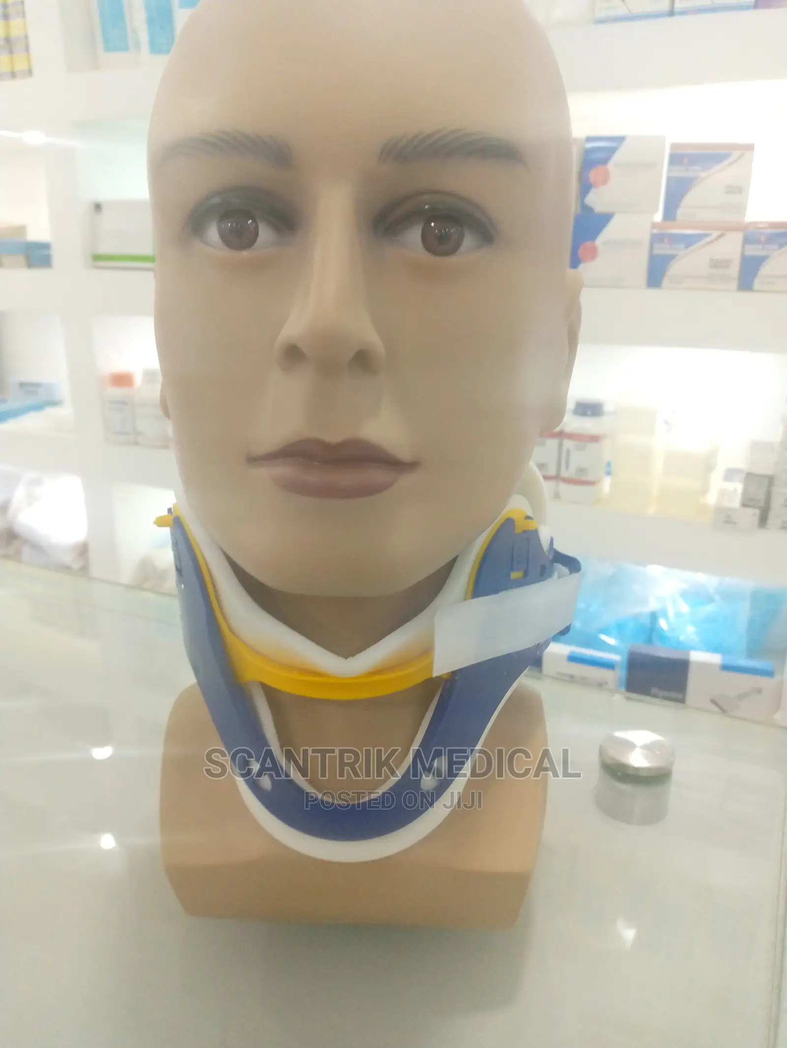 Blue Cervical Collar Adjustable, for Neck Support